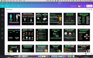 Business & Success Infographics For Entrepreneurs - Canva Editable Templates
