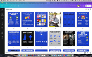 Business & Success Infographics For Entrepreneurs - Canva Editable Templates